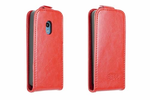 caseroxx Fliptasche für Nokia 225 4G (2024), vertikal klappbare Handy-Hülle aus Kunstleder, mit Magnetverschluss, rot von caseroxx