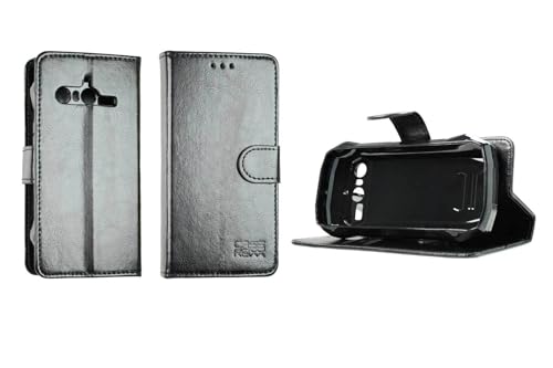 caseroxx Handy Hülle Tasche kompatibel mit Blackview N6000 Bookstyle-Case Wallet Case in schwarz von caseroxx
