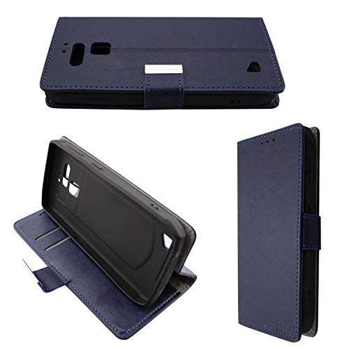 caseroxx Handy Hülle Tasche kompatibel mit Cubot King Kong 3 Bookstyle-Case Wallet Case in blau von caseroxx