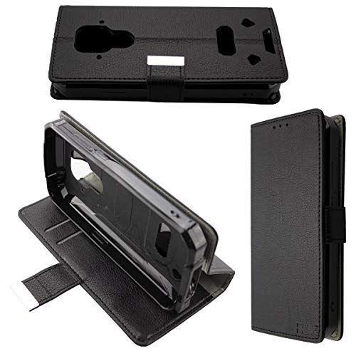 caseroxx Handy Hülle Tasche kompatibel mit Doogee S68 Pro Bookstyle-Case Wallet Case in schwarz von caseroxx