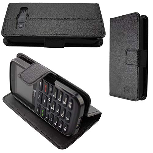 caseroxx Handy Hülle Tasche kompatibel mit Doro 1370/1372 Bookstyle-Case Wallet Case in schwarz von caseroxx