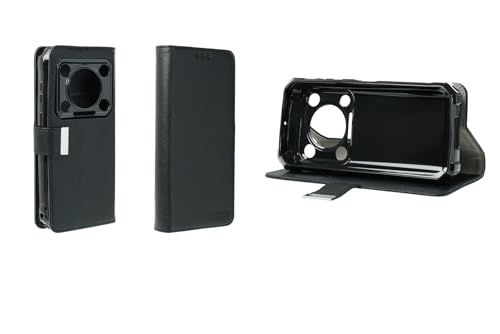 caseroxx Bookstyle Tasche für Oukitel WP36, Kunstleder Hülle mit Kartenfach & TPU-Halterung, klappbar, schwarz von caseroxx