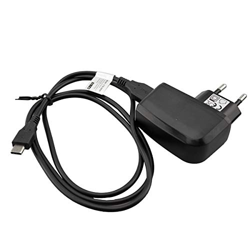 caseroxx Handy Ladekabel Ladegerät/Ladeadapter + Kabel für B&O Play by Bang & Olfusen Beoplay P2, hochwertiges Set bestehend aus 220V-Adapter und Datenkabel (Flexibles, stabiles Kabel in schwarz) von caseroxx