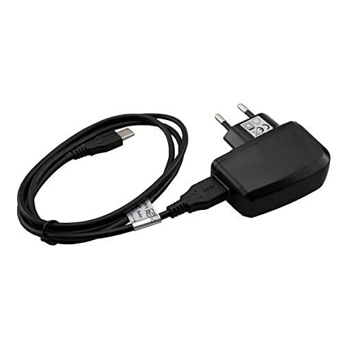 caseroxx Ladegerät passend für TechniSat Viola 2, Set bestehend aus 220V Adapter (Ausgangsleistung 2.0 Ah) und Kabel von caseroxx