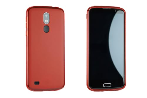 caseroxx Schutz-Hülle TPU-Hülle kompatibel mit Beafon M7 Premium / M7 Lite Premium, Gummi Handy Tasche rot von caseroxx