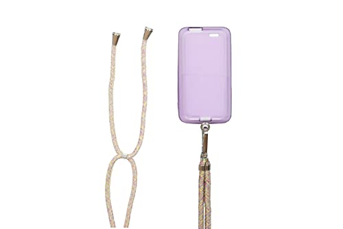 caseroxx Hülle kompatibel mit Dexcom G7 / ONE+ [Blutzuckermessgerät Protective Case Tasche in lila - Mehrfarbig + Displayschutzfolie] von caseroxx