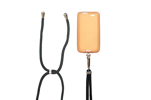 caseroxx Hülle kompatibel mit Dexcom G7 / ONE+ [Blutzuckermessgerät Protective Case Tasche in orange - schwarz + Displayschutzfolie] von caseroxx
