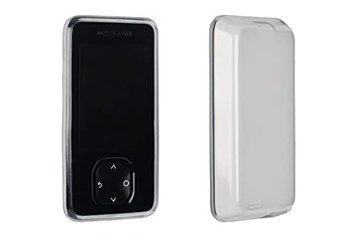 caseroxx Schutz-Hülle TPU-Hülle kompatibel mit Dexcom G7, Gummi Handy Tasche transparent - lila + Displayschutzfolie von caseroxx