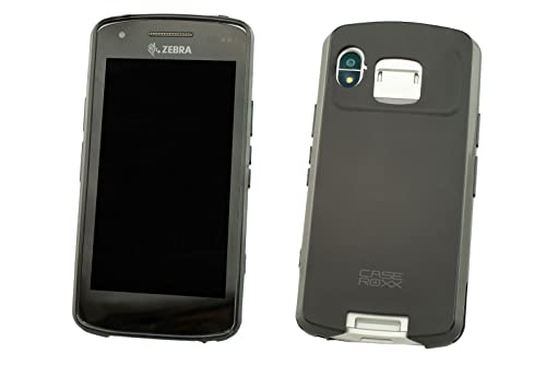 caseroxx Schutz-Hülle TPU-Hülle kompatibel mit Zebra EC50 / EC55, Gummi Handy Tasche schwarz von caseroxx