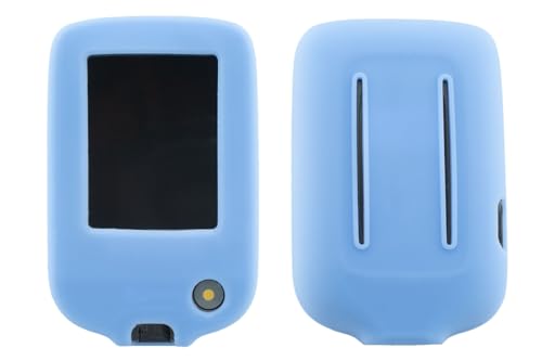 caseroxx Silikon-Hülle kompatibel mit Freestyle Libre 1/2 / 3 / Insulinx / 14 Day aus Silikon, Tasche mit und ohne Gürtelclip in blau von caseroxx
