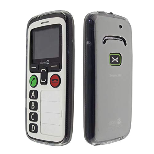 caseroxx Handy Cover für Doro Secure 580 / 580IUP, TPU-Hülle, flexibel & stoßfest, Schutzhülle aus TPU, weiß-transparent von caseroxx