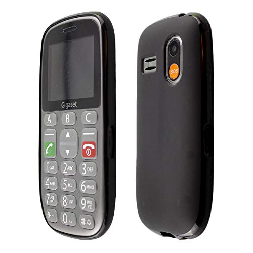 caseroxx Schutz-Hülle kompatibel mit Gigaset GL390, schwarz TPU-Hülle aus flexiblem Gummi, stoßfeste Handy-Tasche mit Kantenschutz, passgenau & robust für den Alltag von caseroxx