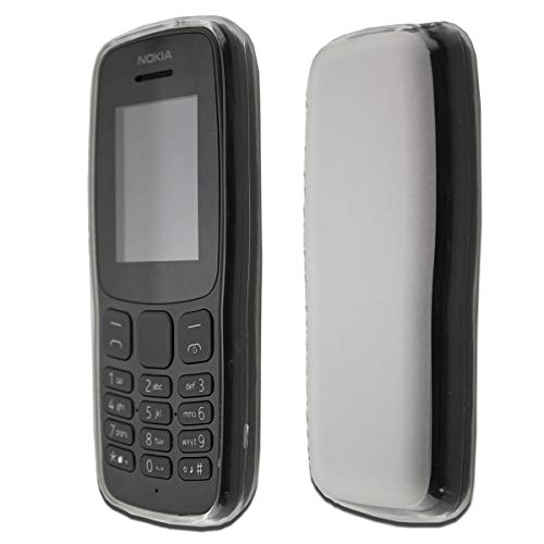 caseroxx Handy Cover für Nokia 106 (2018), TPU-Hülle, flexibel & stoßfest, Schutzhülle aus TPU, weiß-transparent von caseroxx