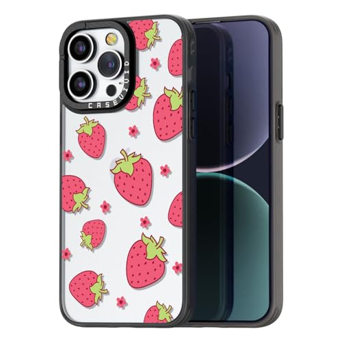 casevivid Kompatibel mit iPhone 15 Pro Max Hülle, niedliche Ästhetik – langlebige Mode lustige Handyhülle – Erdbeere Muster Cover Design für iPhone 15 Pro Max 6.7 Zoll Schwarz casevivid Kompatibel mit iPhone 15 Pro Max Hülle, niedliche Ästhetik – langlebige Mode lustige Handyhülle – Erdbeere Muster Cover Design für iPhone 15 Pro Max 6.7 Zoll Schwarz von casevivid