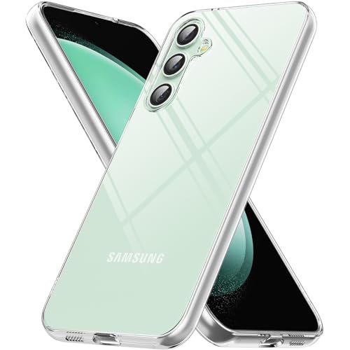 caslord Handyhülle Kompatibel mit Samsung Galaxy S23 FE Hülle, [Anti-Gelb] [Ultra Slim] Stoßfest Weiche TPU Schutzhülle für Samsung Galaxy S23 FE - Clear von caslord