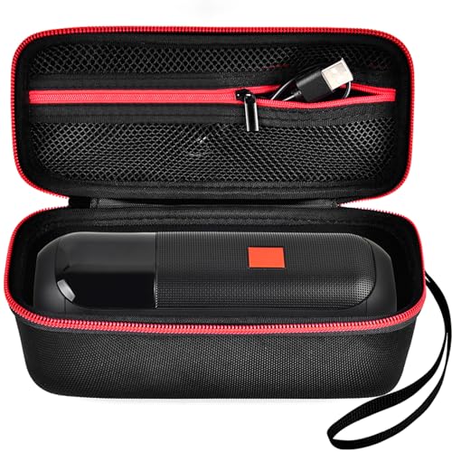 Tasche für JBL Tuner 2 Radiorekorder/Flip 6 Flip 5/ Essential 2 Bluetooth Box, Tragbarer Lautsprecher Halter, Reiseaufbewahrungstasche passend für USB-Kabel- Rot(Nur Box) von casmilee