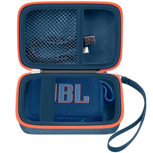 Tragetasche Kompatibel mit JBL Go 4 - tragbarer Bluetooth-Lautsprecher Box Pro Sound, Auch für Go 3/Go3 Eco/Go2 Wasserdichter Mini Wireless Lautsprecher - Nur der Fall (Blau) von casmilee