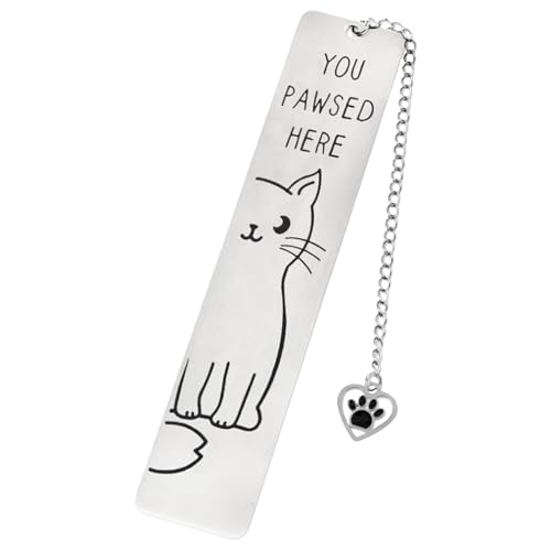 Metal Book Marks, Animal Bookmark Cat Paw Pendant, Stationery Gift, Elegant Page Holder for Teachers, Readers, Women, Book Lovers, Cat Enthusiasts, 0.98x5.04 Inches Metal Book Marks, Animal Bookmark Cat Paw Pendant, Stationery Gift, Elegant Page Holder for Teachers, Readers, Women, Book Lovers, Cat Enthusiasts, 0.98x5.04 Inches von ccuzs