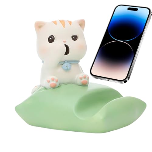 ccuzs Cat Phone Holder, Cell Phone Cradle, Cute Mobilephone Stand with Resin Craftsmanship and Charming Design for Desks, Trucks, and Workstations ccuzs Cat Phone Holder, Cell Phone Cradle, Cute Mobilephone Stand with Resin Craftsmanship and Charming Design for Desks, Trucks, and Workstations von ccuzs