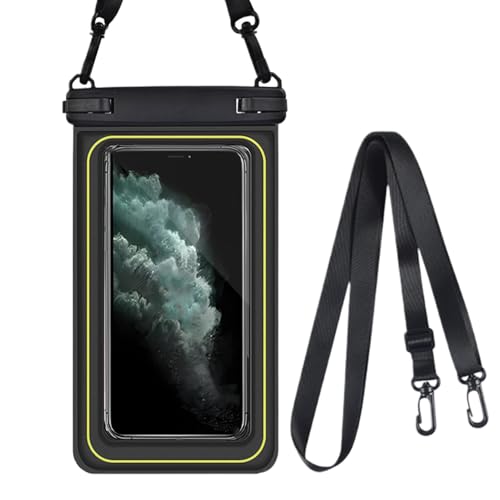 ccuzs Cell Phone Waterproof Pouch, Detachable Lanyard Floating Dry Protector, Durable Transparent Design for Travel, Beach, Pool, Kayaking, Rafting, Outdoor Water Sports ccuzs Cell Phone Waterproof Pouch, Detachable Lanyard Floating Dry Protector, Durable Transparent Design for Travel, Beach, Pool, Kayaking, Rafting, Outdoor Water Sports von ccuzs
