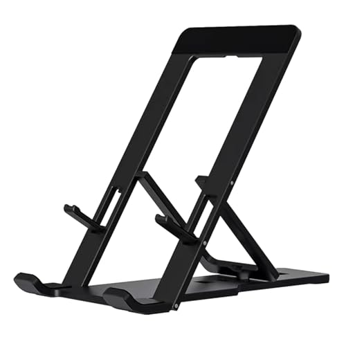 ccuzs Folding Phone Stand, Aluminum Alloy Holder, Foldable Desk Cradle, Sturdy Metal Design, Adjustable Viewing Angles, Compact Size, Smartphones & Tablets, Office or Travel Use ccuzs Folding Phone Stand, Aluminum Alloy Holder, Foldable Desk Cradle, Sturdy Metal Design, Adjustable Viewing Angles, Compact Size, Smartphones & Tablets, Office or Travel Use von ccuzs