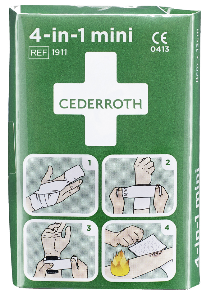 CEDERROTH 4-in-1 Blutstiller-Verband, mini von cederroth