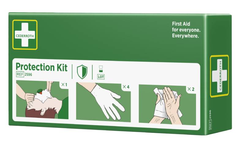 CEDERROTH Erste-Hilfe-Schutzpaket, 3-teilig von cederroth