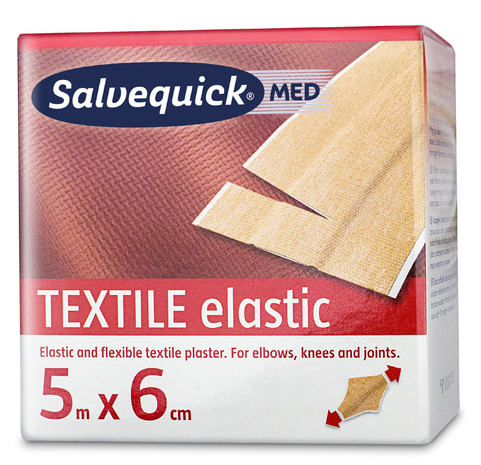 CEDERROTH Salvequick Textilpflaster, elastisch, 60 mm x 5 m von cederroth