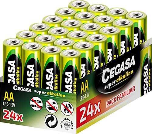 CEGASA Superalkaline Batterien, LR6, Grün, 24 Stück CEGASA Superalkaline Batterien, LR6, Grün, 24 Stück von cegasa