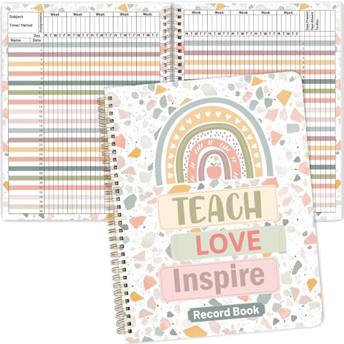 Lehrer-Aufzeichnungsbuch, Notenbuch für Lehrerprotokolle und Schüler-Checklisten, Terrazzo-Töne, Spiralbindung, Lehrerbedarf, Geschenk für Klassenzimmer, 21,6 x 27,9 cm Lehrer-Aufzeichnungsbuch, Notenbuch für Lehrerprotokolle und Schüler-Checklisten, Terrazzo-Töne, Spiralbindung, Lehrerbedarf, Geschenk für Klassenzimmer, 21,6 x 27,9 cm von ceiba tree