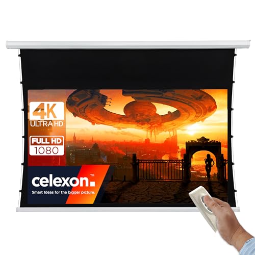 celexon basic Tension-Leinwand 110" | 240x135cm 16:9 | elektrische Full-HD 4K Beamerleinwand mit Seilspannsystem für Heimkino und Büropräsentationen | Decken-/Wandmontage möglich | inkl. Fernbedienung celexon basic Tension-Leinwand 110" | 240x135cm 16:9 | elektrische Full-HD 4K Beamerleinwand mit Seilspannsystem für Heimkino und Büropräsentationen | Decken-/Wandmontage möglich | inkl. Fernbedienung von celexon