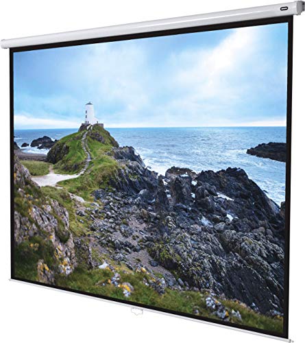 140" Zoll Rollo-Leinwand celexon Economy 4:3 | 280x210cm | 4K Full HD 3D | ausziehbare Leinwand für Heim-Kinos & Büro-Präsentationen mit Beamer-Projektoren | Decken- & Wand-Montage oder zum Aufhängen von celexon