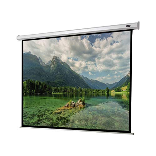 150" Zoll Motor-Leinwand celexon Economy 4:3 | 300x225cm | 4K Full HD 3D | elektrisch, mit Fernbedienung; für Heim-Kinos oder Büro-Präsentationen mit Beamer-Projektoren | zur Decken-/ Wand-Montage von celexon