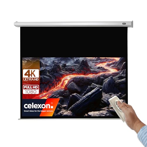 celexon Economy Motor-Leinwand 90" | 200x113 cm 16:9 | elektrische 4K,Full-HD Beamer-Leinwand für Büro-Präsentationen & Ihr Heimkino | zur Wand- und Deckenmontage | inkl. Fernbedienung celexon Economy Motor-Leinwand 90" | 200x113 cm 16:9 | elektrische 4K,Full-HD Beamer-Leinwand für Büro-Präsentationen & Ihr Heimkino | zur Wand- und Deckenmontage | inkl. Fernbedienung von celexon