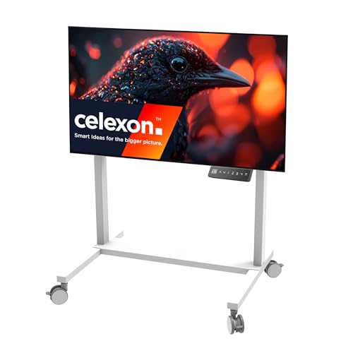celexon TV/Displayrollwagen Professional Adjust-42100MW weiß | für 42-100" Bildschirme bis 120kg | elektrisch höhenverstellbare Universal-Halterung für alle Fernseher bis VESA Norm 800x600 celexon TV/Displayrollwagen Professional Adjust-42100MW weiß | für 42-100" Bildschirme bis 120kg | elektrisch höhenverstellbare Universal-Halterung für alle Fernseher bis VESA Norm 800x600 von celexon