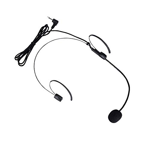 celexon Headset mit Richtcharakteristik und Windschutz - mit Kabel ca. 1m - 3,5mm Klinke, max. >110dB Schalldruck - schwarz von celexon