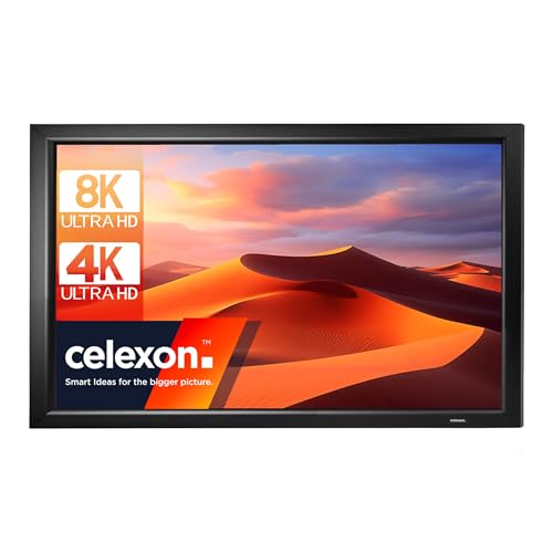 celexon HomeCinema Rahmen-Leinwand 110" | 240x135 cm 16:9 | langlebige 8K, Full-HD Beamer-Projektions-Leinwand mit top Planlage für Ihr Büro oder Heimkino | Aluminium-Frame zur Wandmontage celexon HomeCinema Rahmen-Leinwand 110" | 240x135 cm 16:9 | langlebige 8K, Full-HD Beamer-Projektions-Leinwand mit top Planlage für Ihr Büro oder Heimkino | Aluminium-Frame zur Wandmontage von celexon