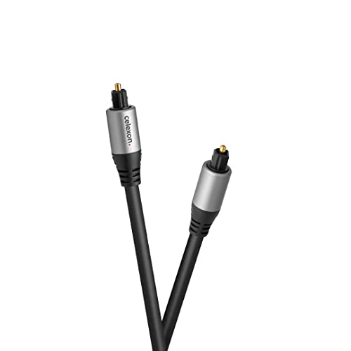 celexon Professional Toslink Optisches Audiokabel 5,0m - schwarz - Vergoldete Kontakte, verchromtes Aluminiumgehäuse, flexibler Knickschutz celexon Professional Toslink Optisches Audiokabel 5,0m - schwarz - Vergoldete Kontakte, verchromtes Aluminiumgehäuse, flexibler Knickschutz von celexon