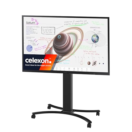 celexon TV/Display-Roll-Ständer Expert schwarz | für alle Samsung FLIP Modelle mit 42 bis 86" Bildschirmgröße | elektrisch höhenverstellbare Halterung, für Digitale Flipcharts von Samsung bis 136kg celexon TV/Display-Roll-Ständer Expert schwarz | für alle Samsung FLIP Modelle mit 42 bis 86" Bildschirmgröße | elektrisch höhenverstellbare Halterung, für Digitale Flipcharts von Samsung bis 136kg von celexon