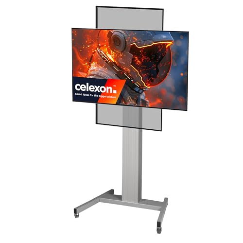 celexon TV/Displayrollwagen Professional Plus 90°-Hochformat-Landscape/Portrait-Ständer Fixed-42100M-LP silber | für 42-100" Bildschirme bis 120kg | drehbare, Universal-Halterung bis VESA Norm 800x600 celexon TV/Displayrollwagen Professional Plus 90°-Hochformat-Landscape/Portrait-Ständer Fixed-42100M-LP silber | für 42-100" Bildschirme bis 120kg | drehbare, Universal-Halterung bis VESA Norm 800x600 von celexon