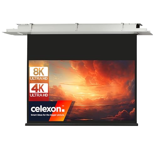 celexon Expert Deckeneinbau-Motor-Leinwand 135" | 300x169 cm 16:9 | elektrische 8K, Full-HD Einbauinstallation für Ihre Beamer-Projektionen | zur Integration in die Zimmerdecke | inkl. Wandschalter celexon Expert Deckeneinbau-Motor-Leinwand 135" | 300x169 cm 16:9 | elektrische 8K, Full-HD Einbauinstallation für Ihre Beamer-Projektionen | zur Integration in die Zimmerdecke | inkl. Wandschalter von celexon