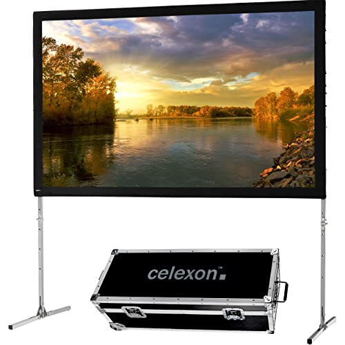 celexon tragbare Heimkino- und Business-Falt-Rahmen-Leinwand inklu. Transportkoffer Mobil Expert Front-Projektion - 244x152 cm - 16:10 - Gain 1,2-115" Zoll von celexon