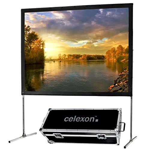 celexon tragbare Heimkino- und Business-Falt-Rahmen-Leinwand inklu. Transportkoffer Mobil Expert Front-Projektion - 305x229 cm - 4:3 - Gain 1,2-150" Zoll von celexon