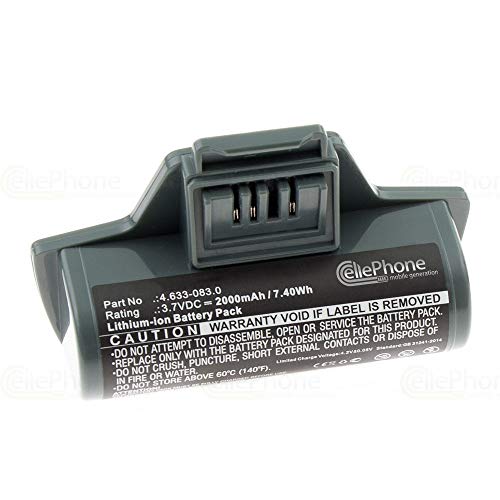 cellePhone Akku Li-Ion kompatibel mit Kärcher WV5 WV7 WV50 WV55 WV60 WV70 Plus (Ersatz für 4.633-083.0) - 2000mAh von cellePhone mobile generation