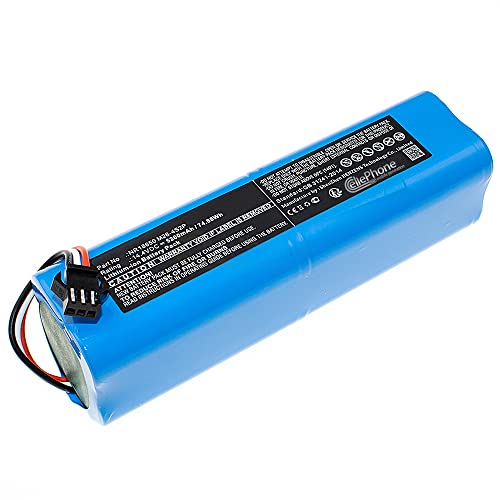 cellePhone Akku Li-Ion kompatibel mit Proscenic LDS M7 Pro - M8 Pro - M7 Pro - M7 Max - Xiaomi Viomi S9 D800 (Ersatz für NR18650 M26-4S2P) - 5200mAh / 14,4V von cellePhone mobile generation