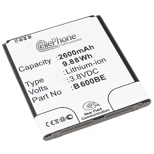cellePhone Akku Li-Ion kompatibel mit Samsung Galaxy S4 (GT-I9500) (Ersatz für EB-B600BEBECWW) -mit NFC von cellePhone mobile generation