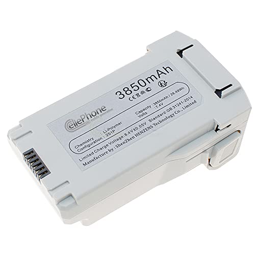 cellePhone Akku Li-Polymer kompatibel für DJI Mini 3 - Mini 3 Pro - Mini 4 - Mini 4 Pro (Ersatz für BWX162-2453-7.38) - 3850mAh / 7,4V von cellePhone mobile generation