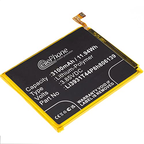 cellePhone Akku Li-Polymer kompatibel mit ZTE Blade A5 2020 - Blade A7 Prime - Blade A51 2020 - Blade V10 - Visible R2 - Vita A4 A5 A7 (Ersatz für Li3931T44P8h806139) von cellePhone mobile generation