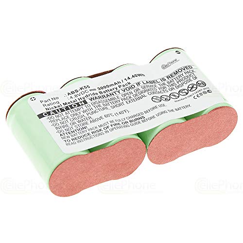 cellePhone Akku NI-MH kompatibel mit Kärcher Akkubesen K50 / K85 (Ersatz für ABS-K55) - 3000 mAh von cellePhone mobile generation