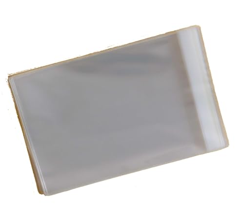 100 Stück - C4 - Klarsichtfolien selbstklebend - 234 mm x 324 mm Folientaschen + 30 mm Verschlussbereich - 40 Mikron von celloexpress